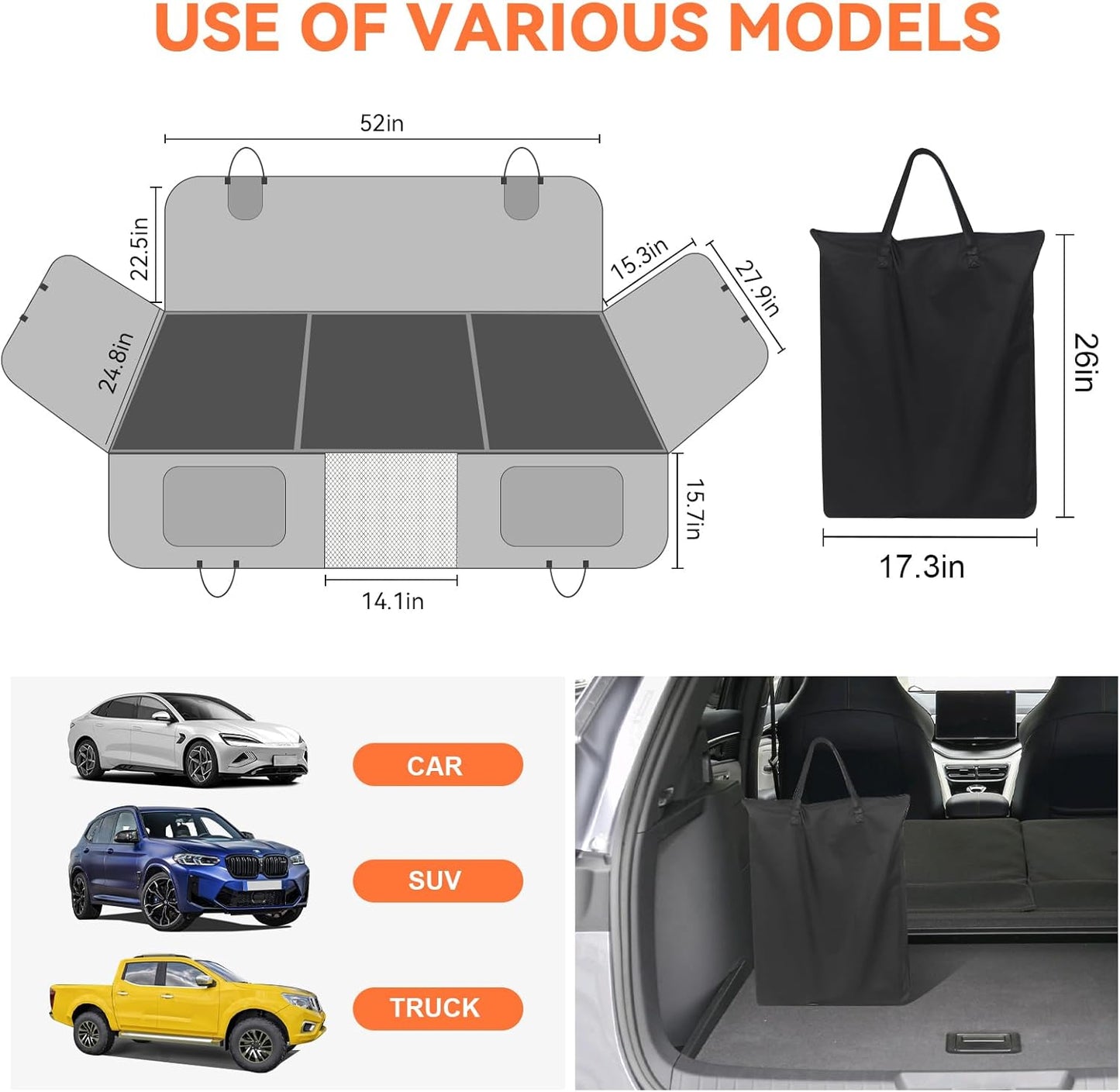 WoofyRide™ - Hard Bottom Dog Car Seat Protector + (FREE Dog Bed)