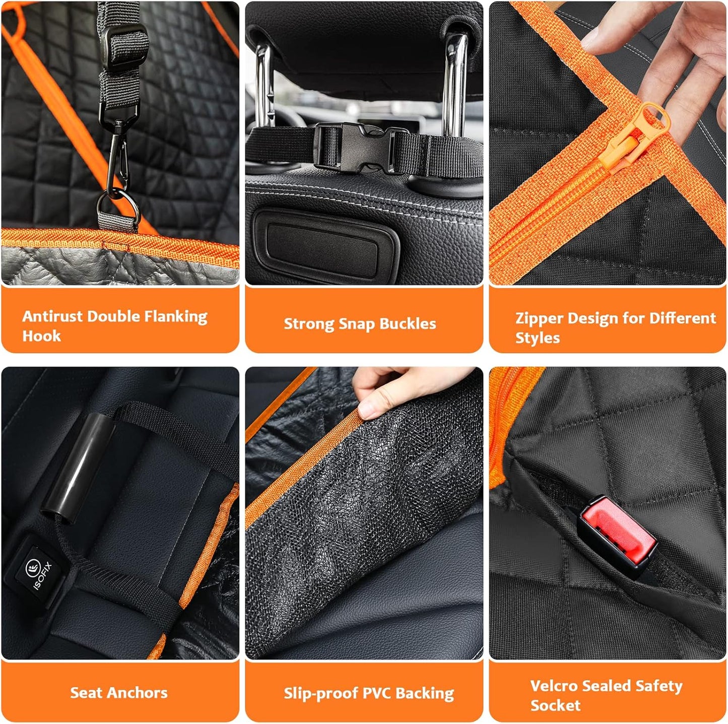 WoofyRide™ - Hard Bottom Dog Car Seat Protector + (FREE Dog Bed)