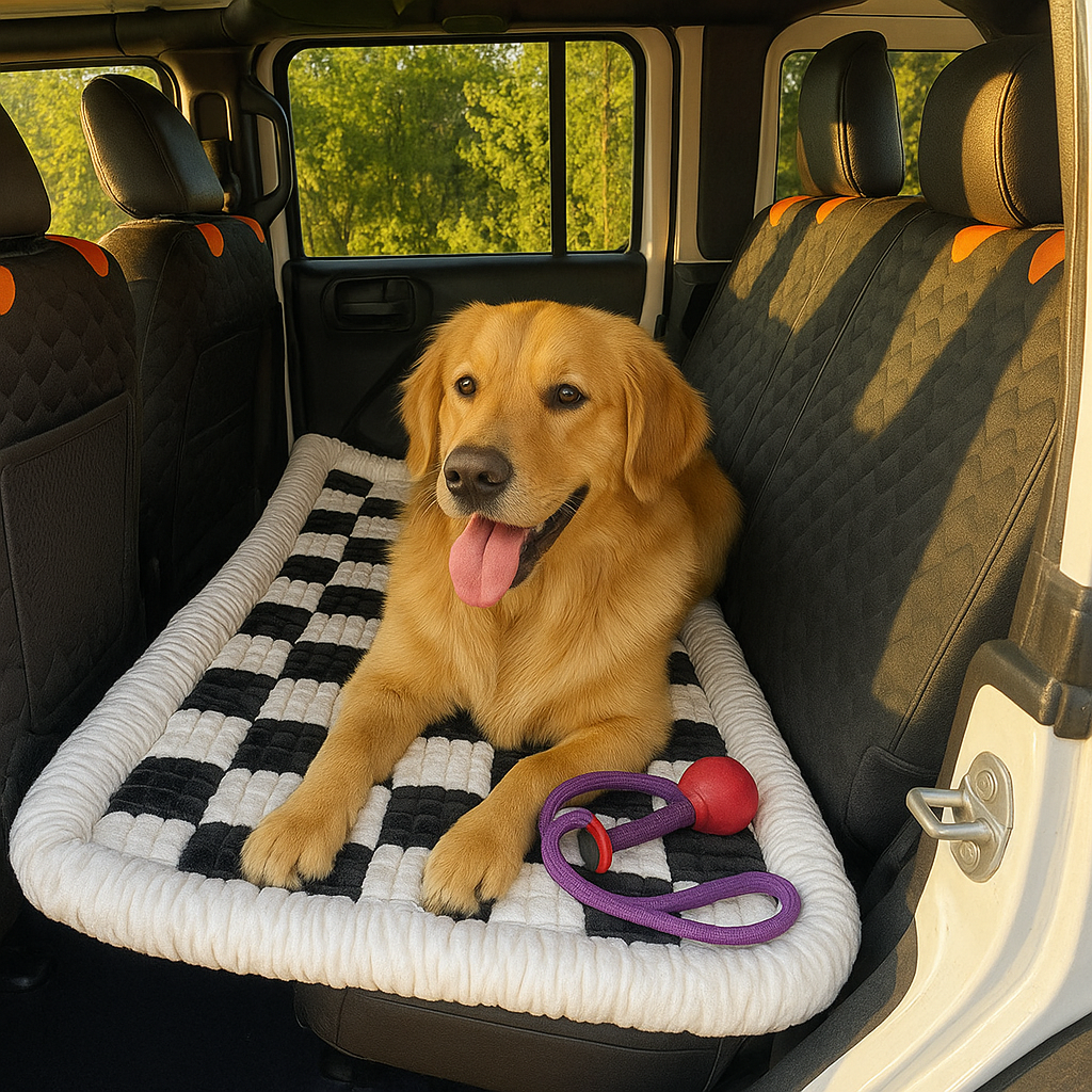 WoofyRide™ - Hard Bottom Dog Car Seat Protector + (FREE Dog Bed)