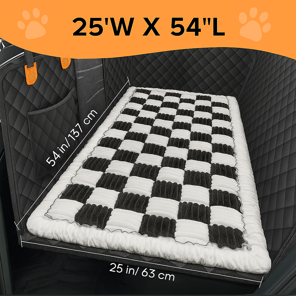 WoofyRide™ - Hard Bottom Dog Car Seat Protector + (FREE Dog Bed)