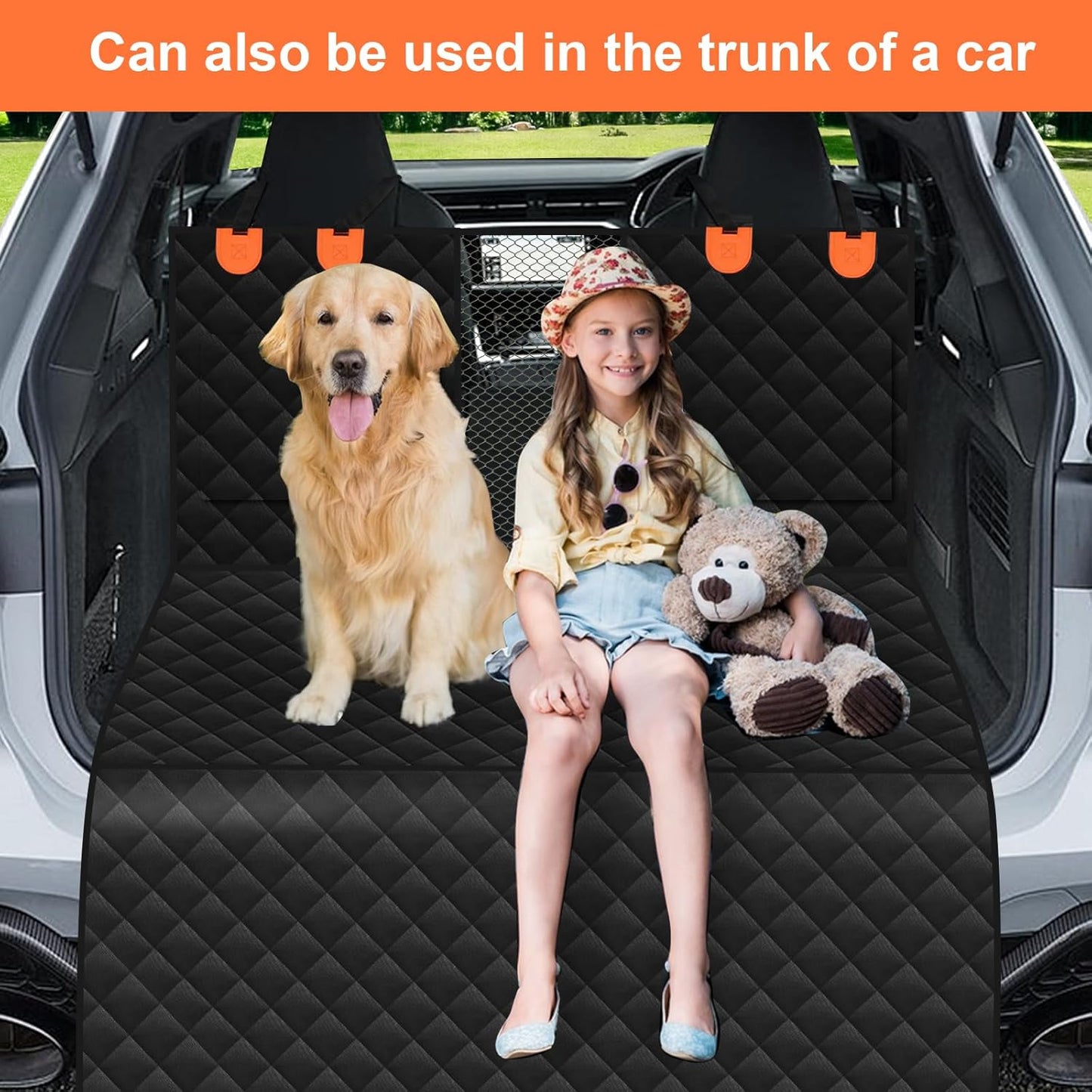 WoofyRide™ - Hard Bottom Dog Car Seat Protector + (FREE Dog Bed)