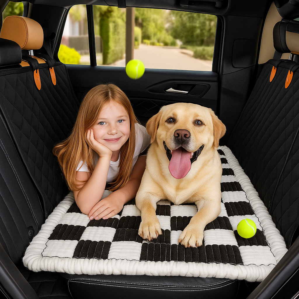 WoofyRide™ - Hard Bottom Dog Car Seat Protector + (FREE Dog Bed)