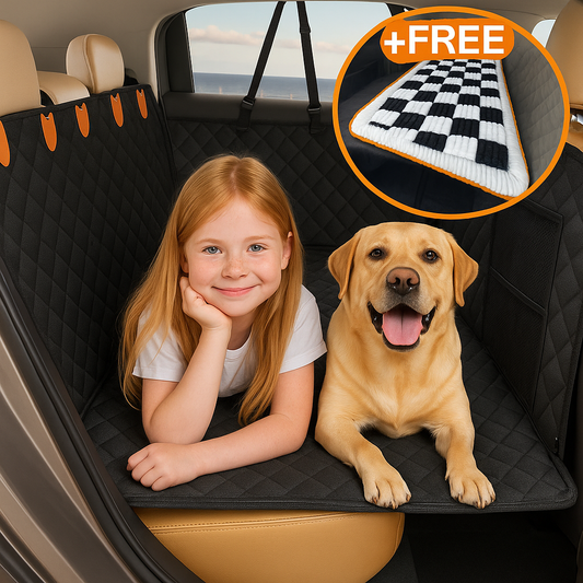 WoofyRide™ - Hard Bottom Dog Car Seat Protector + (FREE Dog Bed)